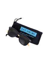 Sonnenbrille Classic Bambus/Schwarz inkl. Etui